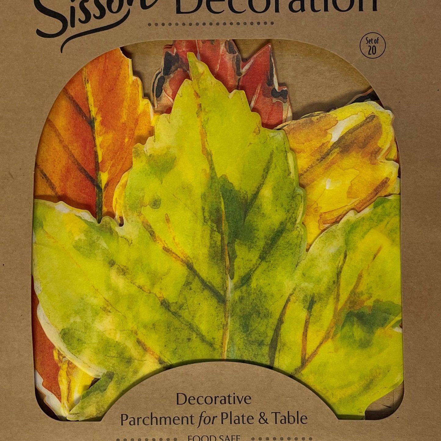 showing the packaging of the parchment leaves