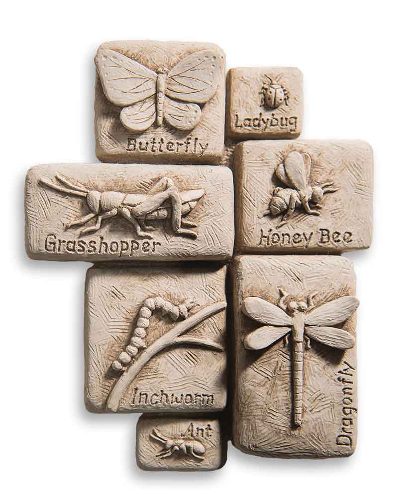 Natures Buzz is a sculpture with 7 insects for your garden.