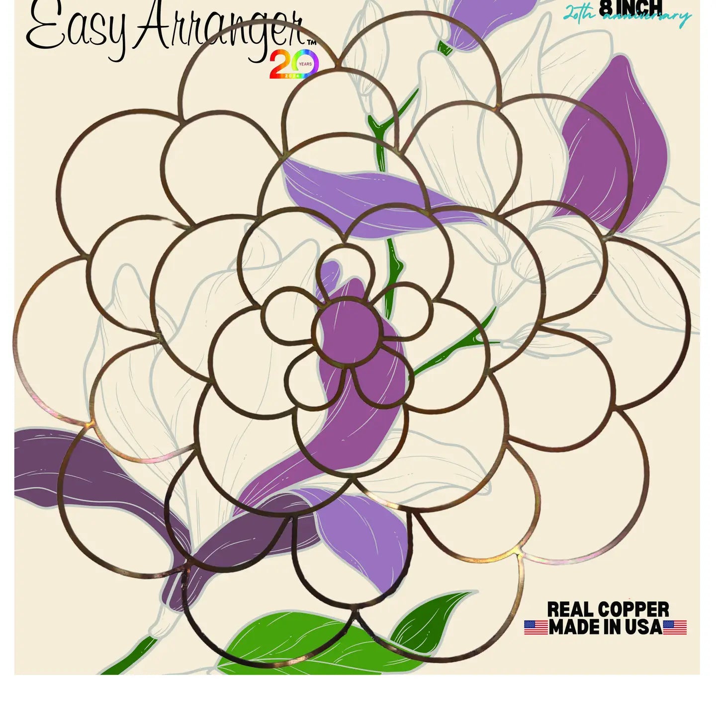 Eight Inch Copper Easy Arranger - Hidden Lake Garden Home
