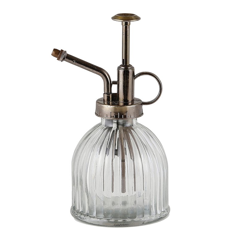 A close up picture of the clear glass mister.