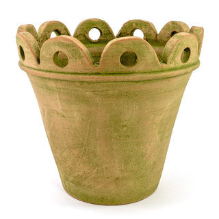 Court Pendu pot in Green Verde