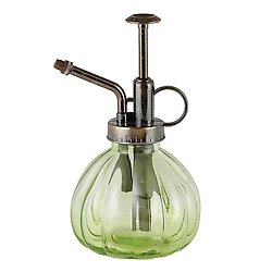 Green Glass Mister, with brass top.