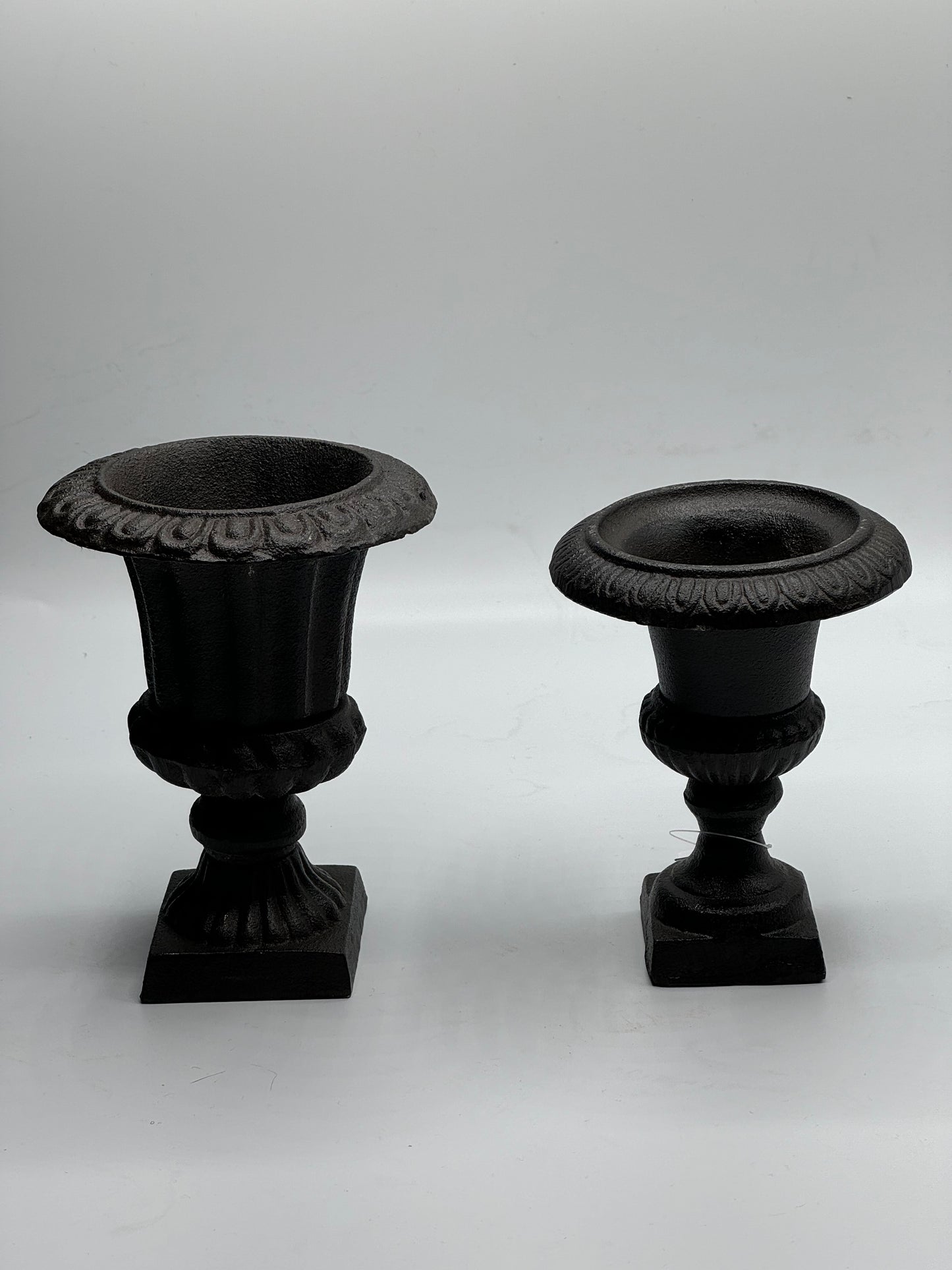 Small Fluted Iron Urn - Hidden Lake Garden Home