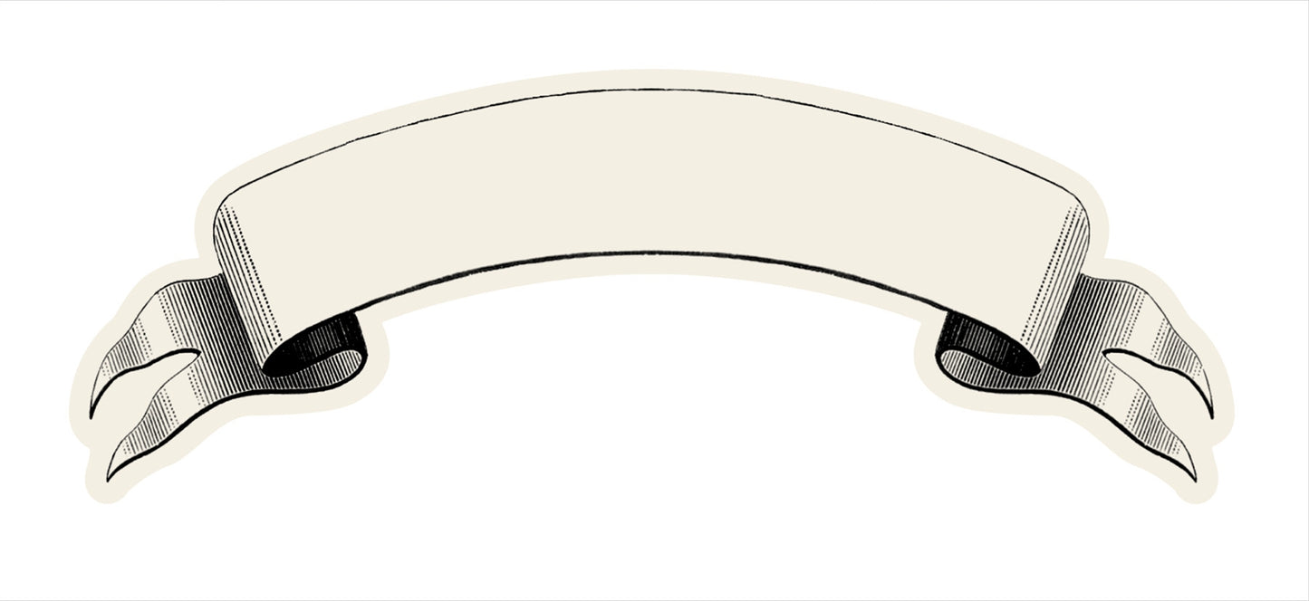 Black accented table banner-place card