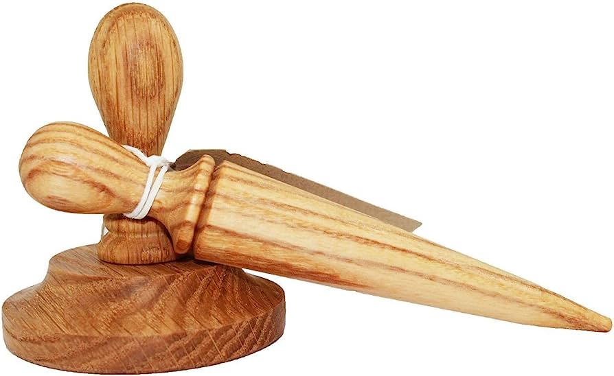 Round pot tamper with mini dibber set