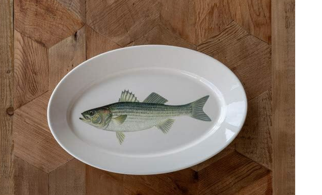 Trout Fish Platter Elongated – Hidden Lake Garden Home