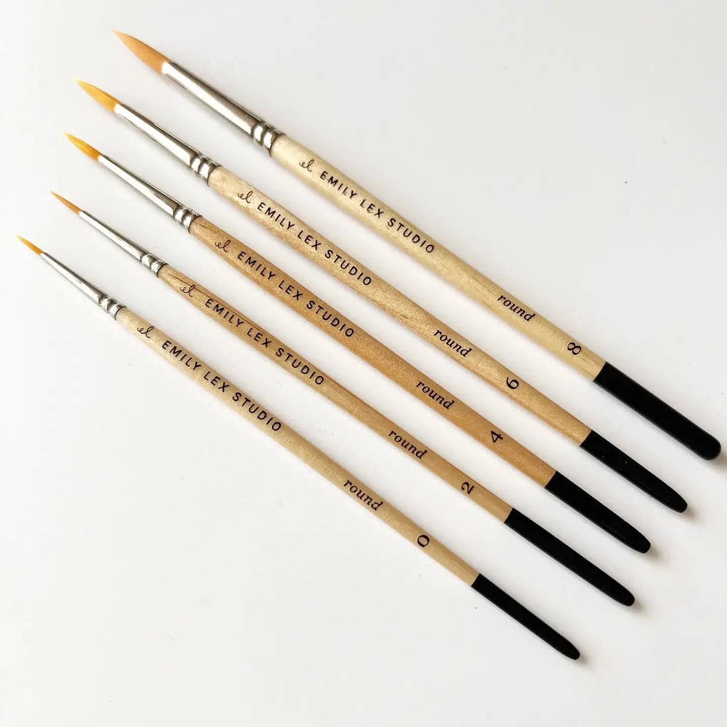 Emily Lex Watercolor Brush Set of five brushes