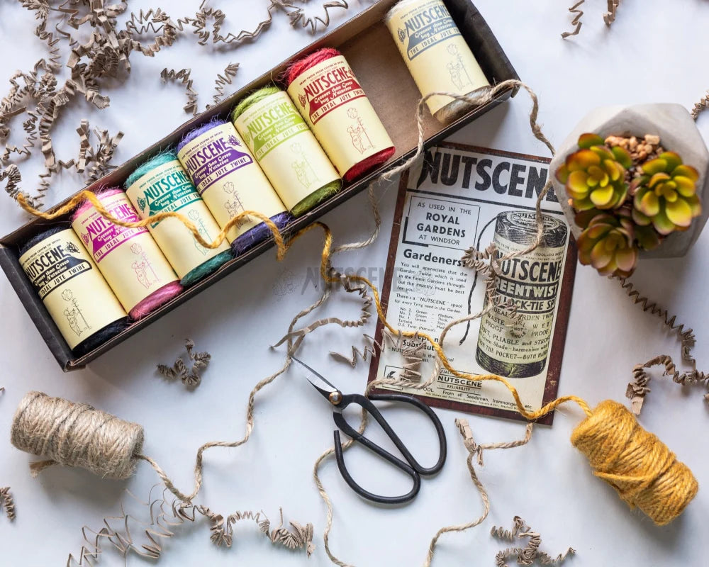 Gift box set of the Nutscene mini spools of twine