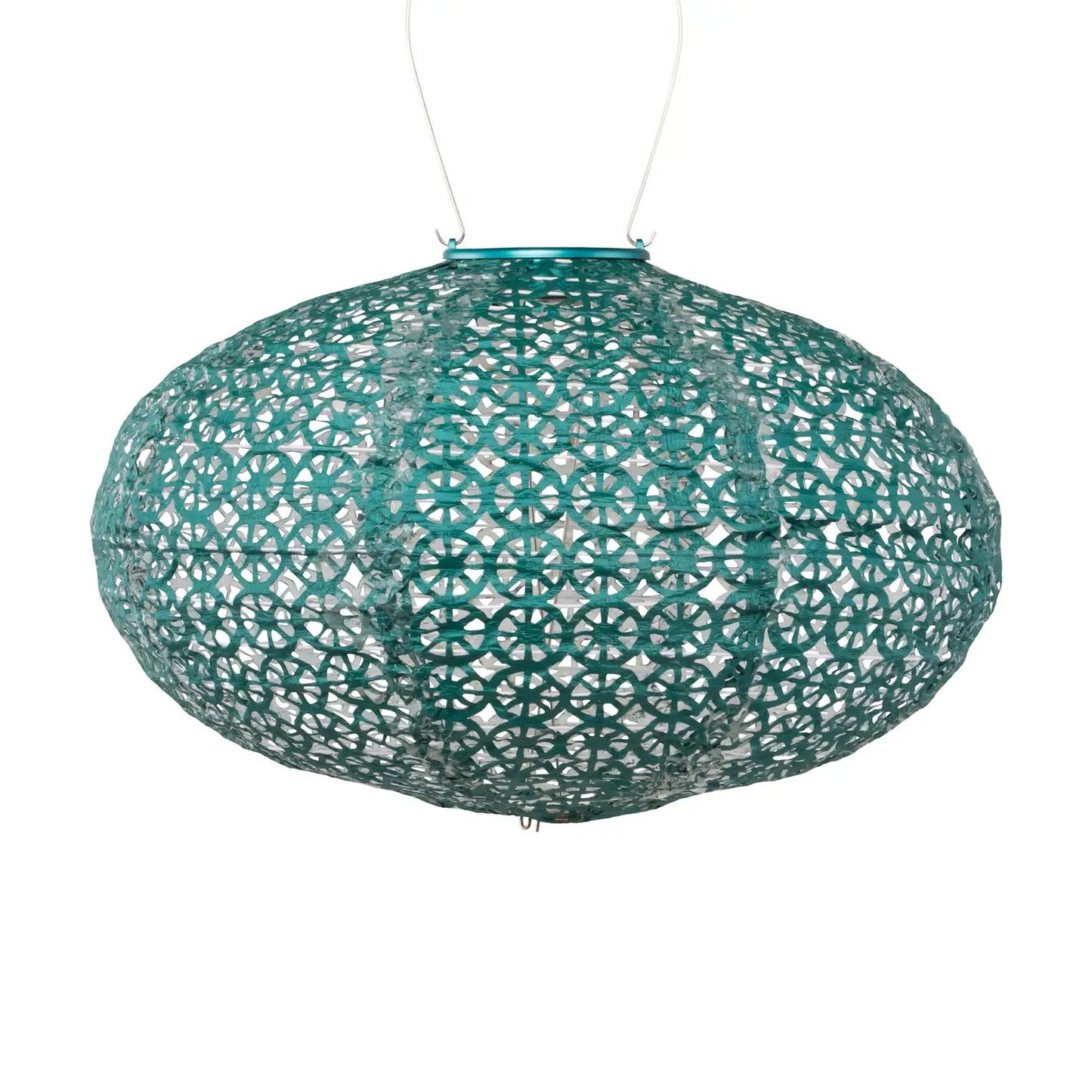 Close up image of the Stella wagon punch lantern green.