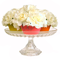 A flower arrangement  where they used the 4 inch easy arranger.