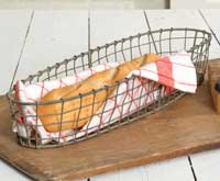 Farm House Baguette Wire Serving Basket - Hidden Lake Garden Home