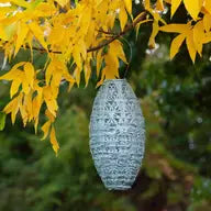 A image of the Solar Stella Wildflower Pod Lantern in Sage Green.