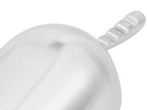 A picture showing the handle grip on the 58oz Garden Aluminum Scoop.