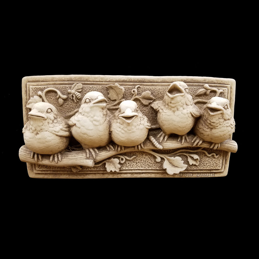 Baby Birds Plaque by Carruth Studio