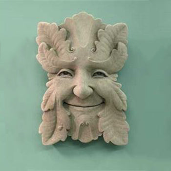 Fern botanical face plaque by Carruth Studios