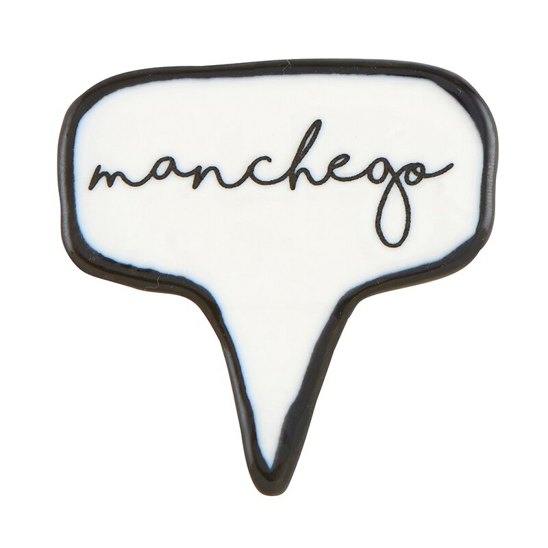 Ceramic Cheese Markers In Black And White - Hidden Lake Garden Home