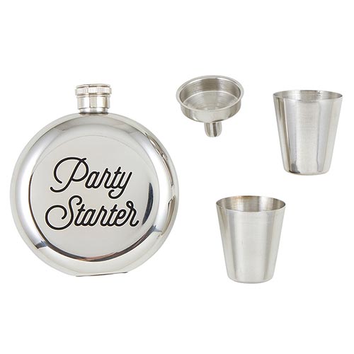 Cardboard Box Collection Party Starter Flask Set - Hidden Lake Garden Home
