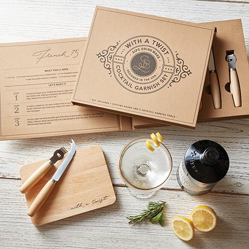 Cardboard Collection With a Twist Cocktail Garnish Set - Hidden Lake Garden Home