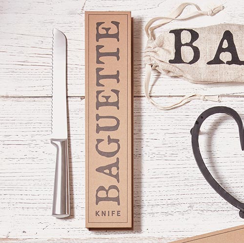 Cardboard Box Collection Baguette Knife - Hidden Lake Garden Home