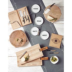Ceramic Cheese Markers In Black And White - Hidden Lake Garden Home