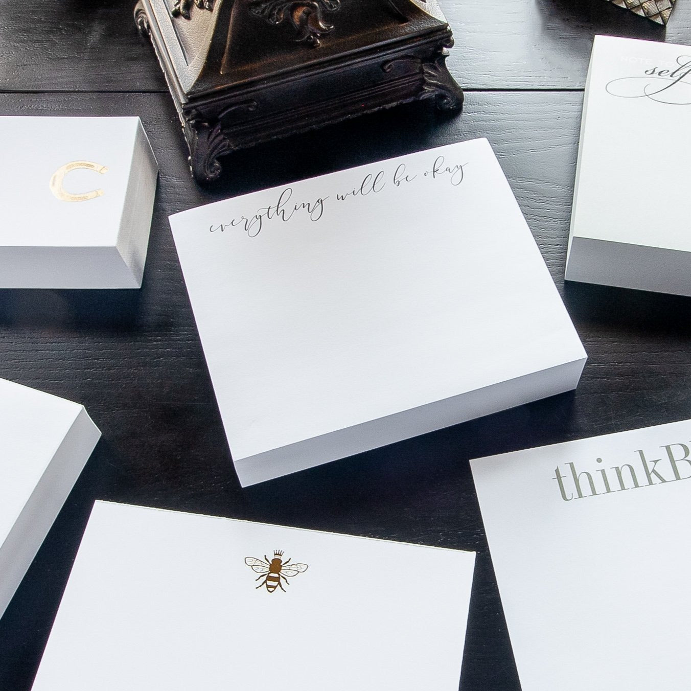 a photo of several different note pads from this collection.
