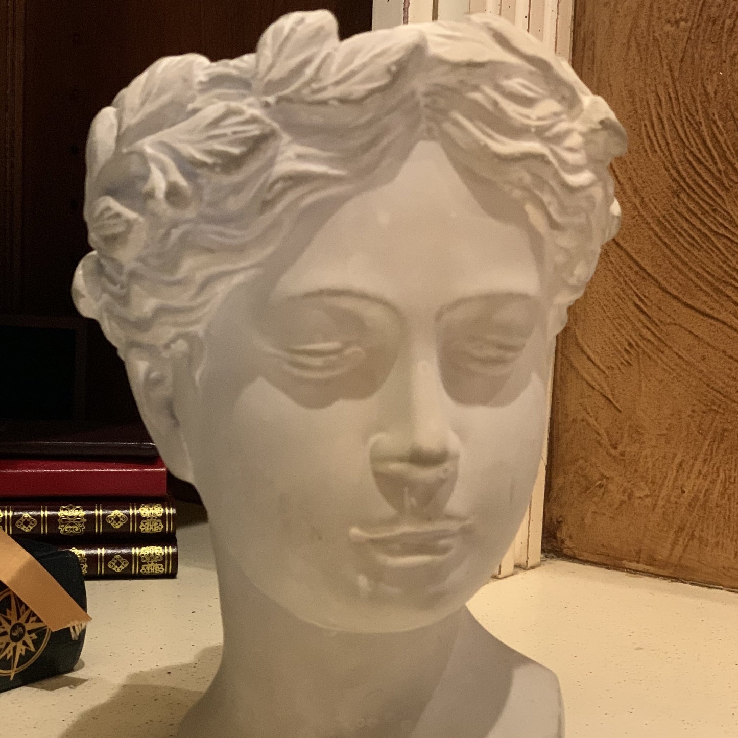 Primavera -Cement Primavera Visage Head Planter - Hidden Lake Garden Home