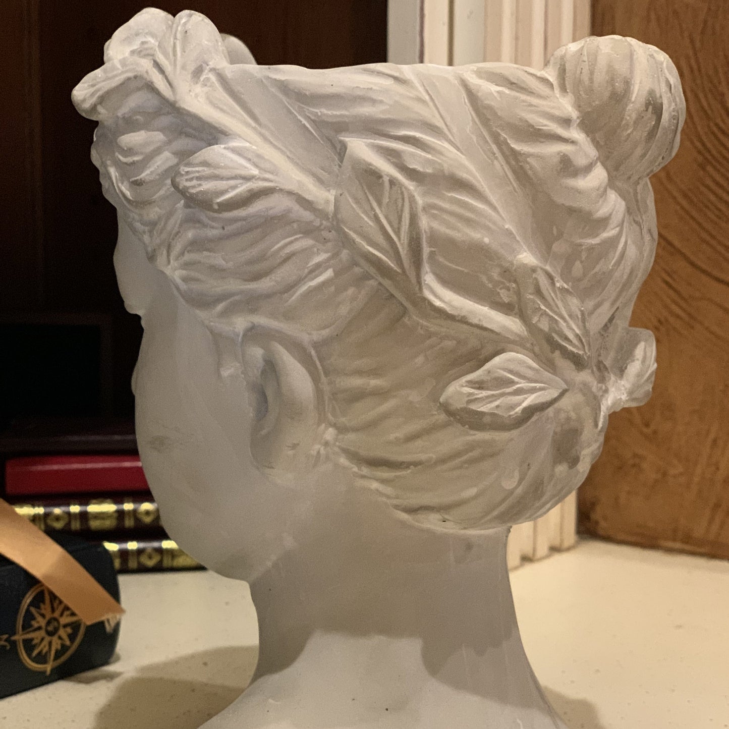 Primavera -Cement Primavera Visage Head Planter - Hidden Lake Garden Home