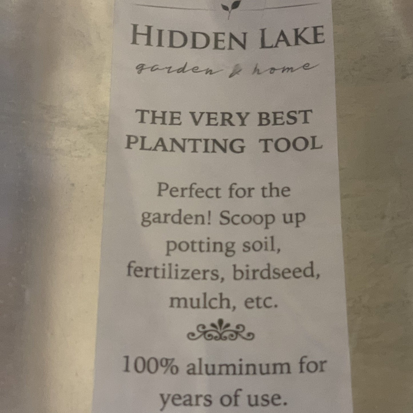 Sticker on the scoop