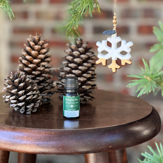Snowflake Christmas Ceramic Diffuser Ornanment - Hidden Lake Garden Home