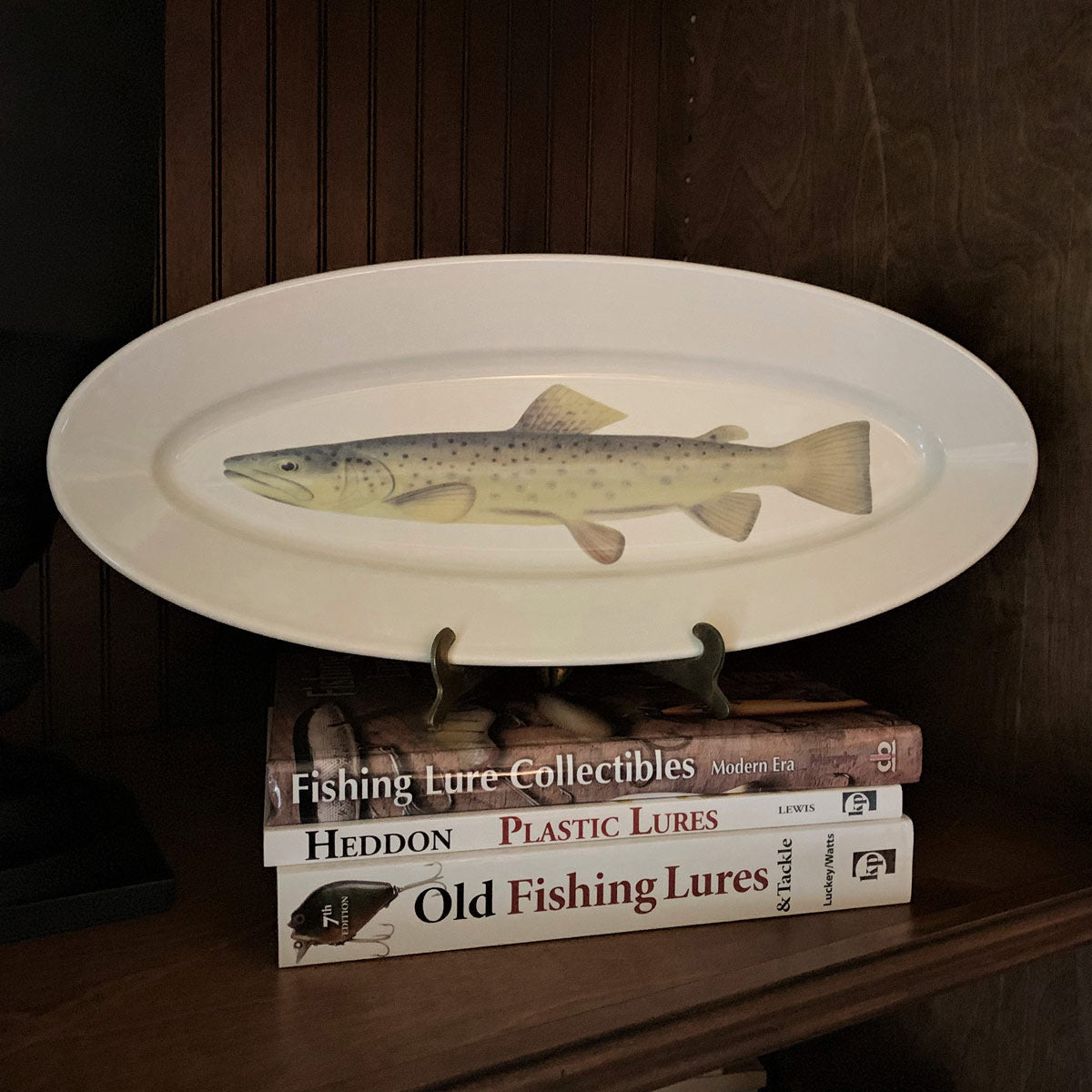 Trout Fish Platter Elongated - Hidden Lake Garden Home
