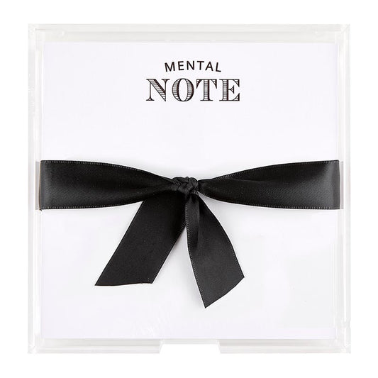 Mental Note - Note Paper Stationery - Hidden Lake Garden Home