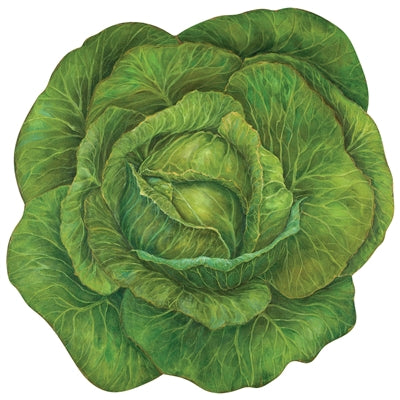 Die Cut geen cabbage placemats