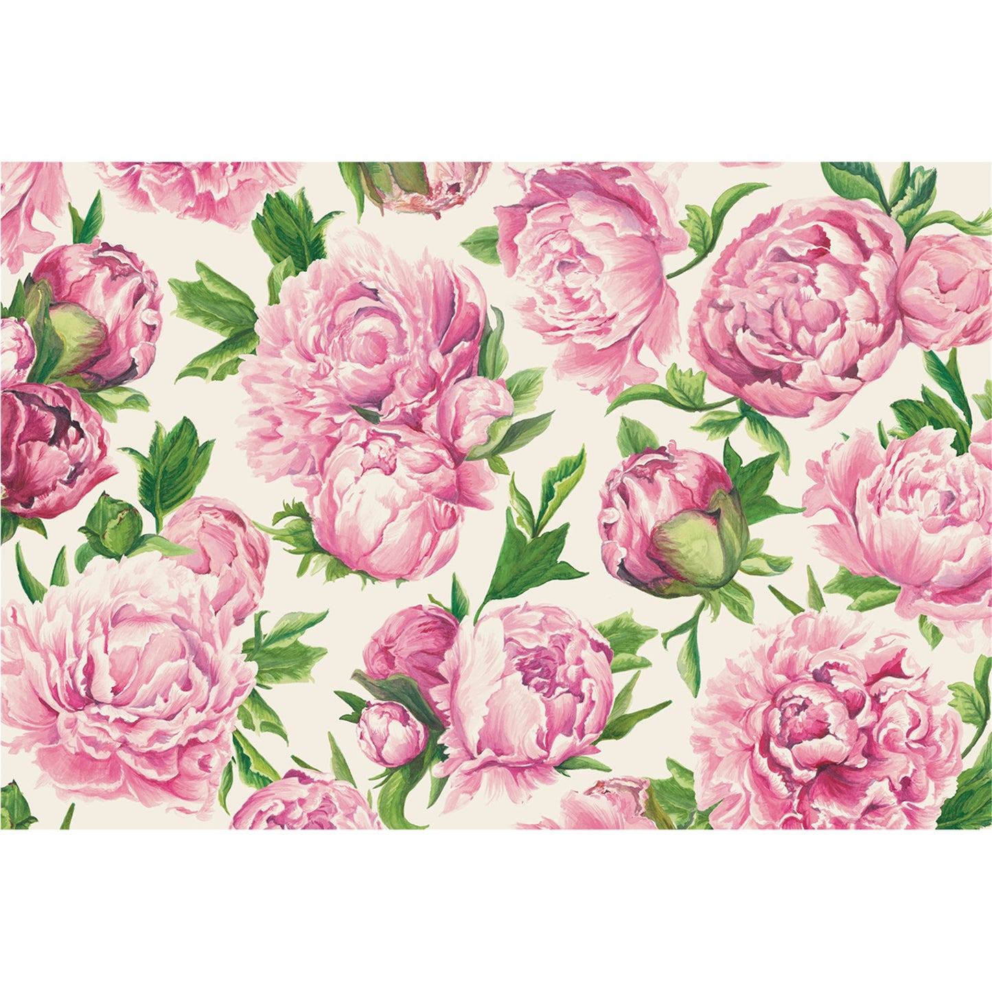 Beautiful pink peonies placemats
