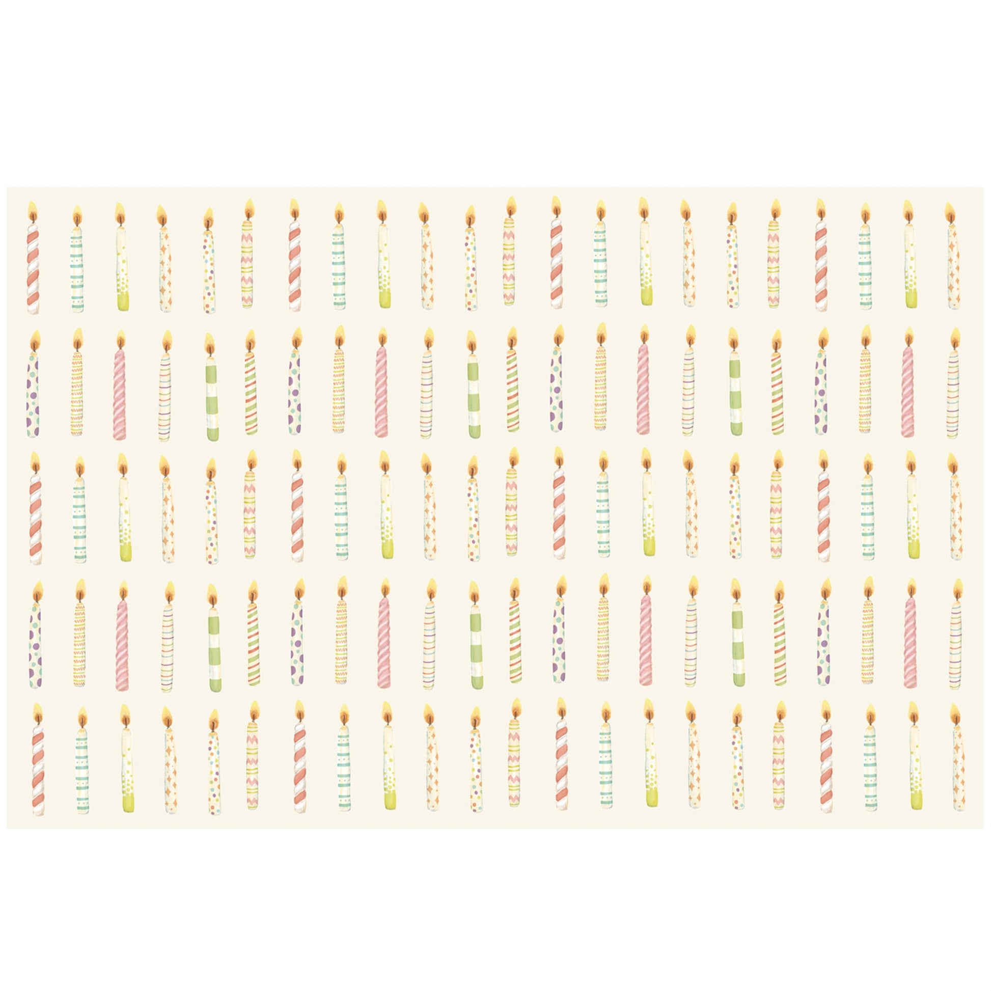 Our Birthday Candles Placemat doesn’t care how old you are – just that you’re ready to party!