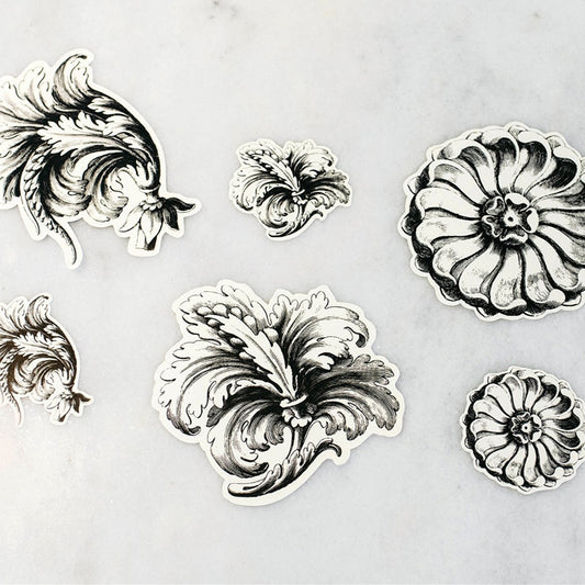 Showing all of the patterns of the Flourish serving papersp