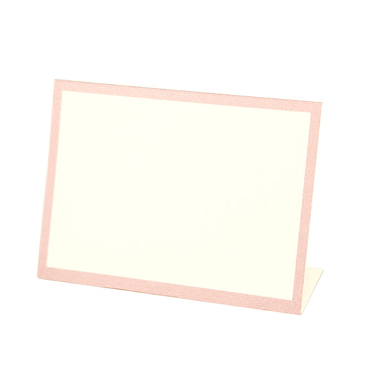 The perfect pink framed place card .