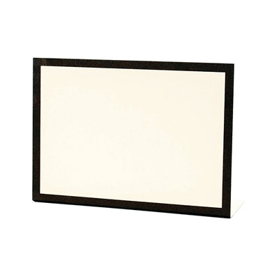 Black framed place card the perfect place card for the placemat.