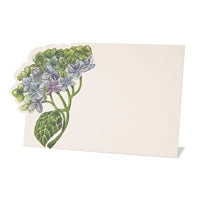 The multicolored blooms antique hydrangeas offer, and guests will be delighted to see their names framed .