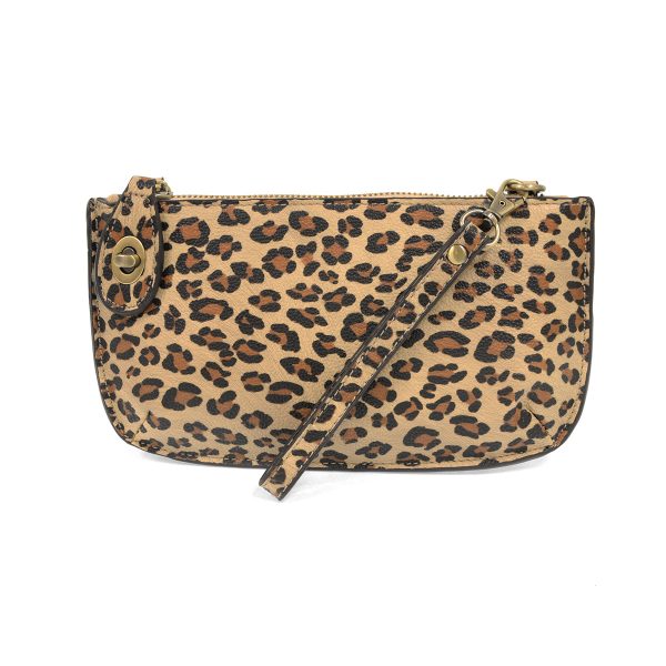 Leopard Crossbody Wristlet Clutch