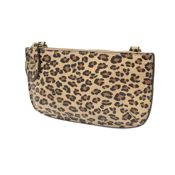 Leopard Crossbody Wristlet Clutch