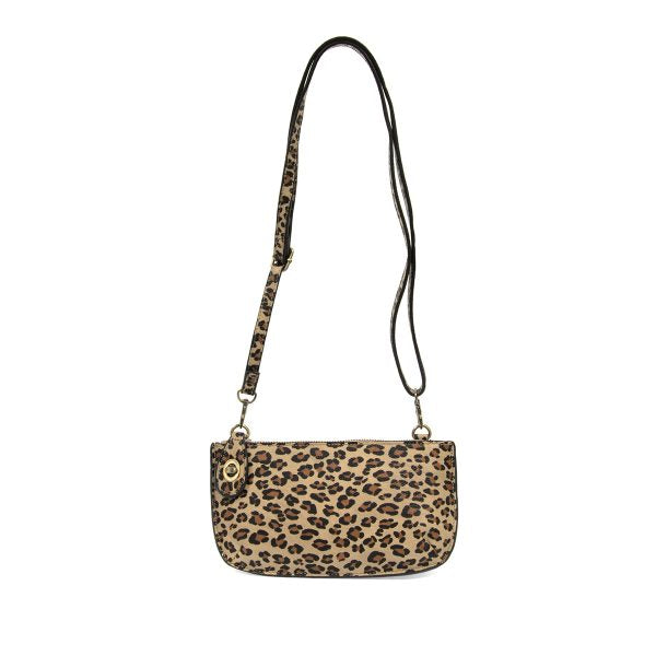 Leopard Crossbody Wristlet Clutch