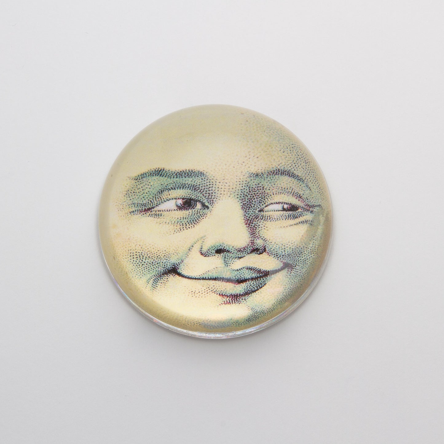 The Moon - Crystal Dome Decoupaged Paperweight - Hidden Lake Garden Home