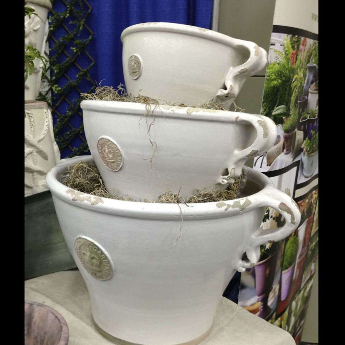 Gloucester Distressed Tapered Pots - Kew Pottery - Hidden Lake Garden Home