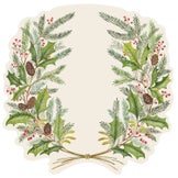 A close up image of the Christmas Sprigs Paper Placemats