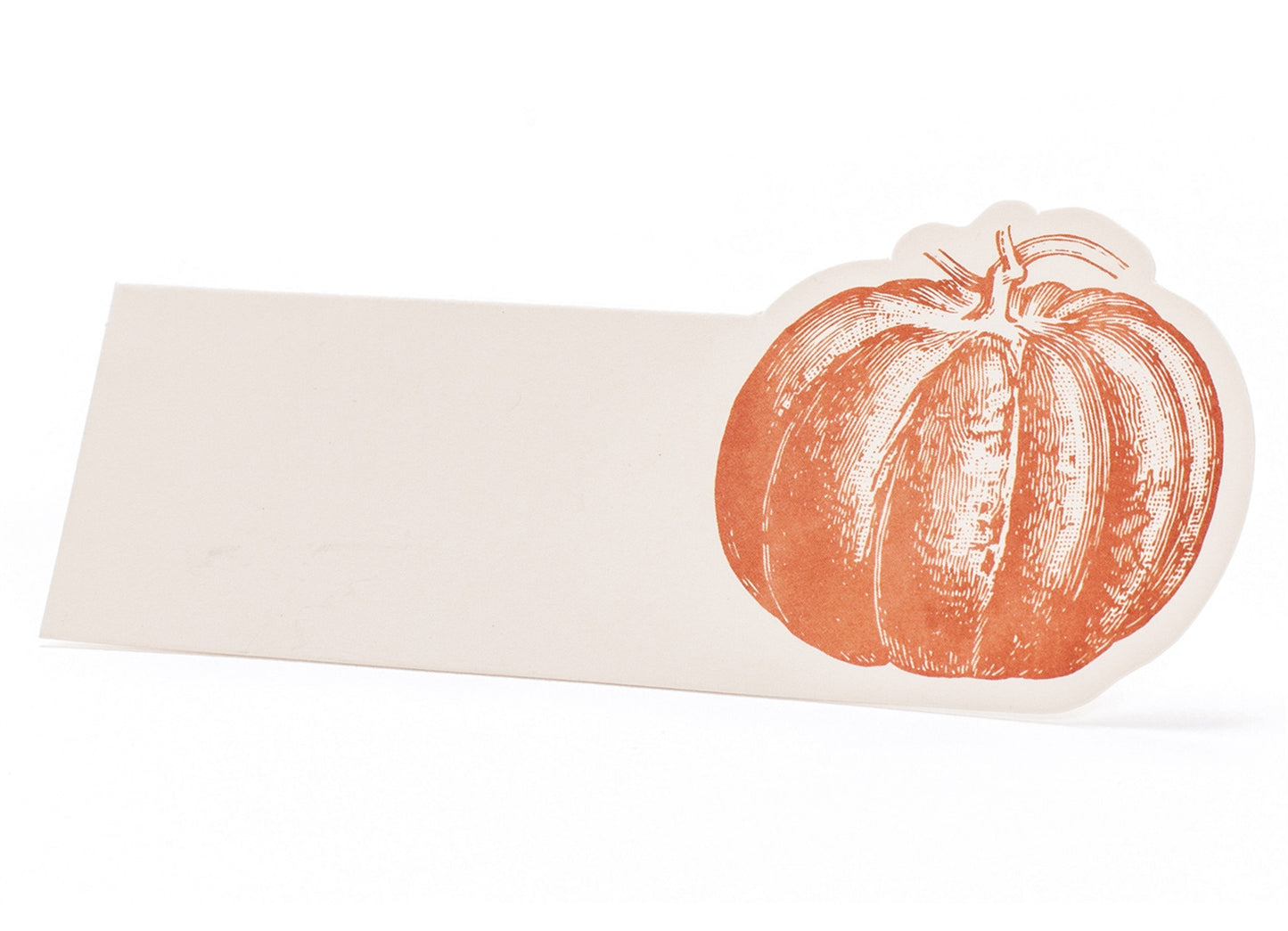 Die cut Pumpkin place card