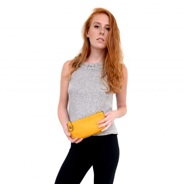 Goldenrod Mini Crossbody Wristlet Clutch - Hidden Lake Garden Home