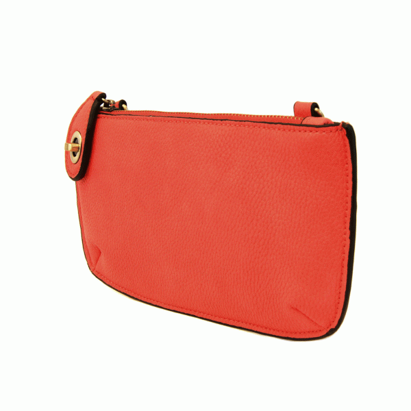 Flame Red Mini Crossbody Wristlet Clutch - Hidden Lake Garden Home