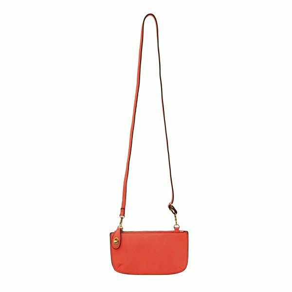 Flame Red Mini Crossbody Wristlet Clutch - Hidden Lake Garden Home