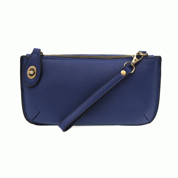Dark Cobalt Mini Crossbody Wristlet Clutch