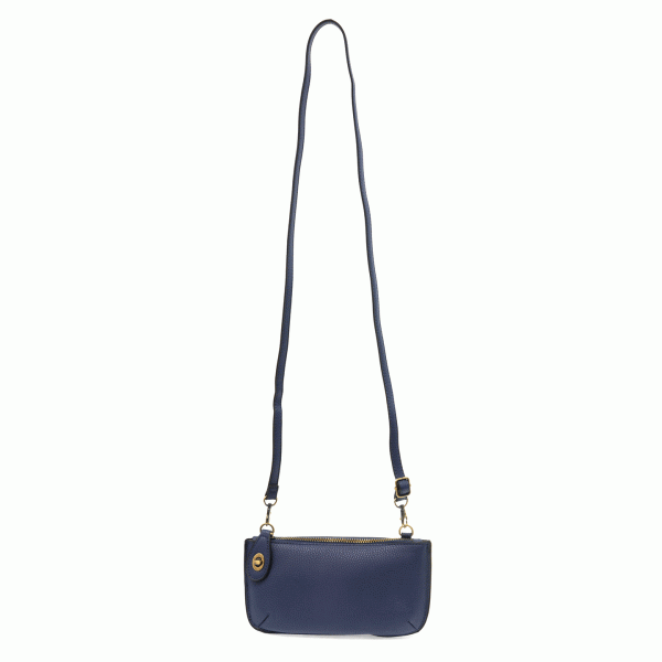 Dark Cobalt Mini Crossbody Wristlet Clutch